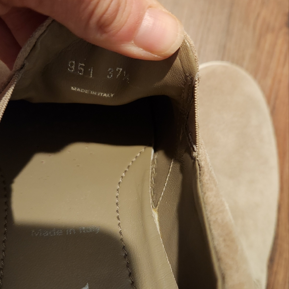 Prada Slip On Tan Suede Loafer,  Size 37.5 - Picture 4 of 7
